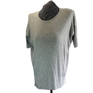 LulaRoe Irma T Ribbed Solid Gray XXS 00-0
